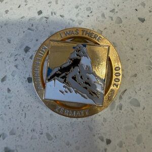 Gold and Silver Zermatt Millennium Pin